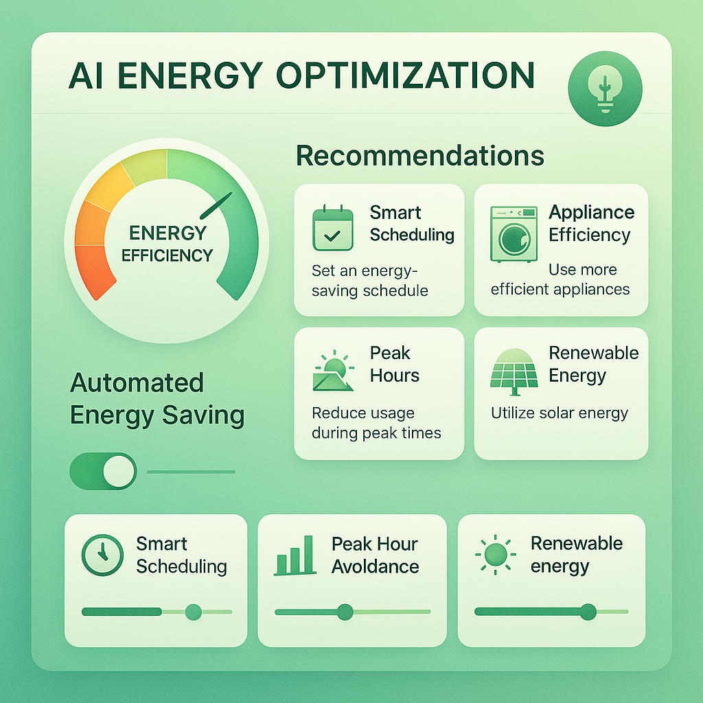 Personalized Energy Advisor Screenshot 2: Energy Optimization